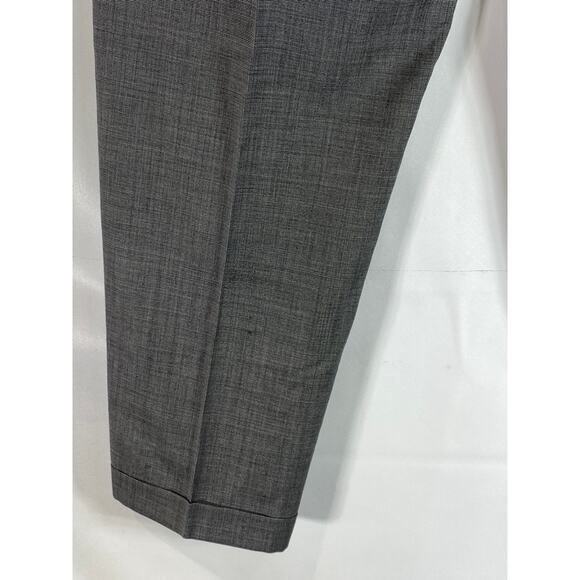 PRONTO UOMO Men's Black Modern-Fit Flat Front Wool Dress Pants SZ 39X30 - Picture 9 of 12